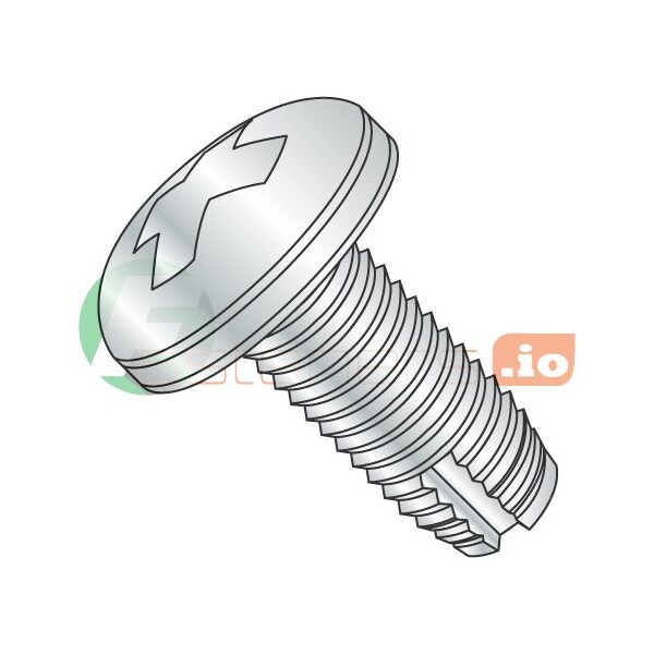 Newport Fasteners Thread Cutting Screw, #8-32 x 1/2 in, Zinc Plated Steel Pan Head Phillips Drive, 10000 PK 450691 - main